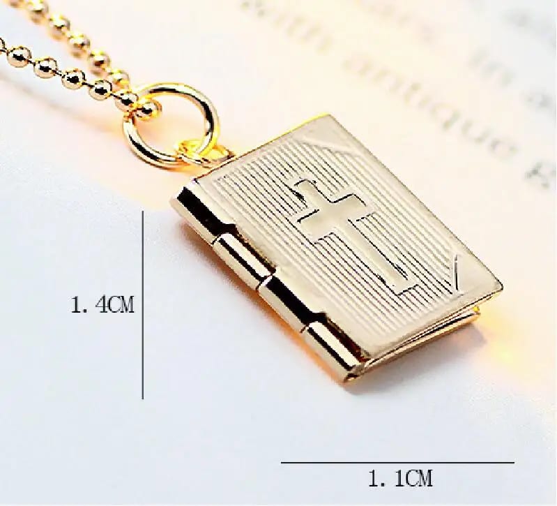 Dainty Custom Name Or Logo Rectangle 18k Gold Plated Cross Bread Chain Brass Pendant Necklaces Gift For Men Pendant Necklaces