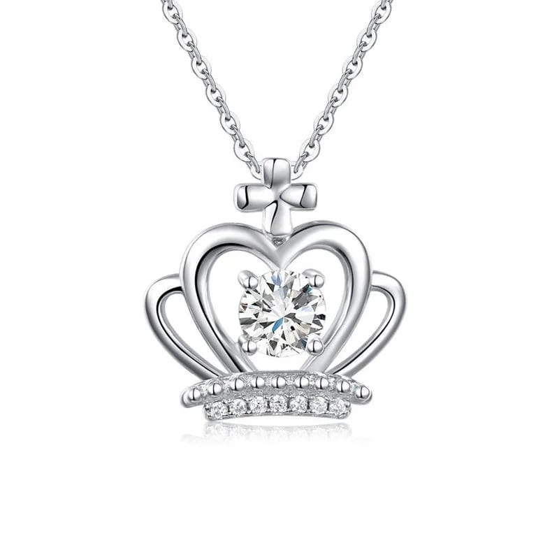 Dancing Diamond Necklace Womens Accessories Fashion Crown Pendant Dancing Jewelry Necklace Pendant Necklaces