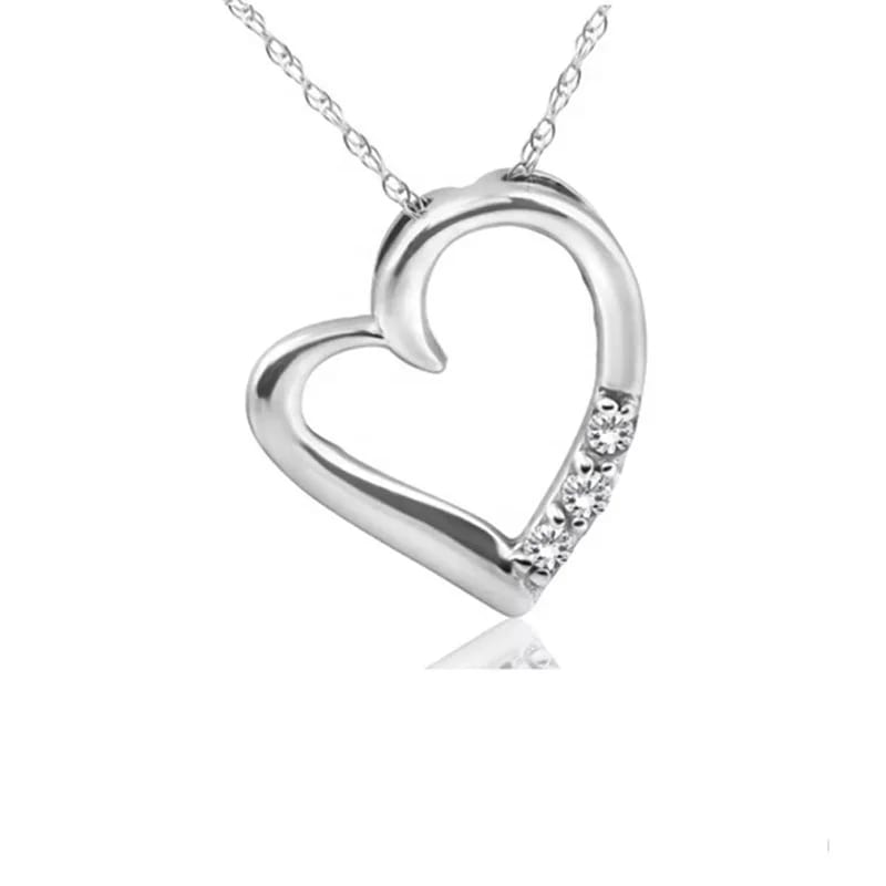 SXS JEWELRY Custom Heart Shaped Necklaces Love Heart Necklace For Valentine’s Day Gift Pendant Necklaces