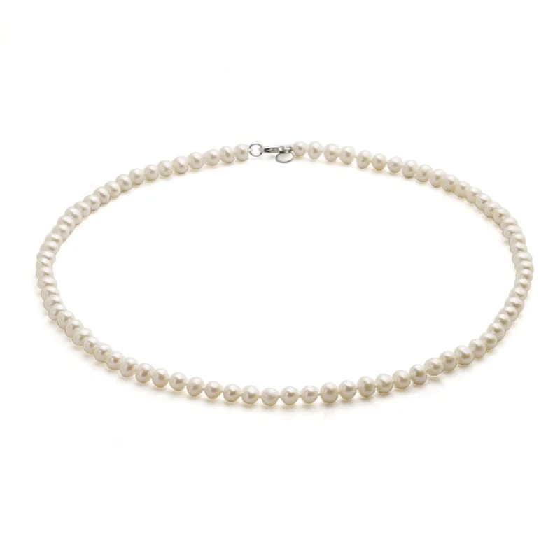 Simple Classical Real Natural Freshwater Pearl Choker Necklace Strand Fresh Water Pearl Jewelry Necklace Pearl Necklaces