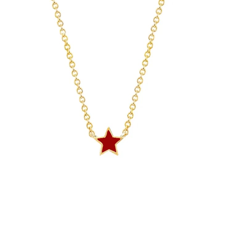New Arrival Enamel Designer Stainless Steel Star Pendant Charm Necklace Jewelry 2020 Pendant Necklaces