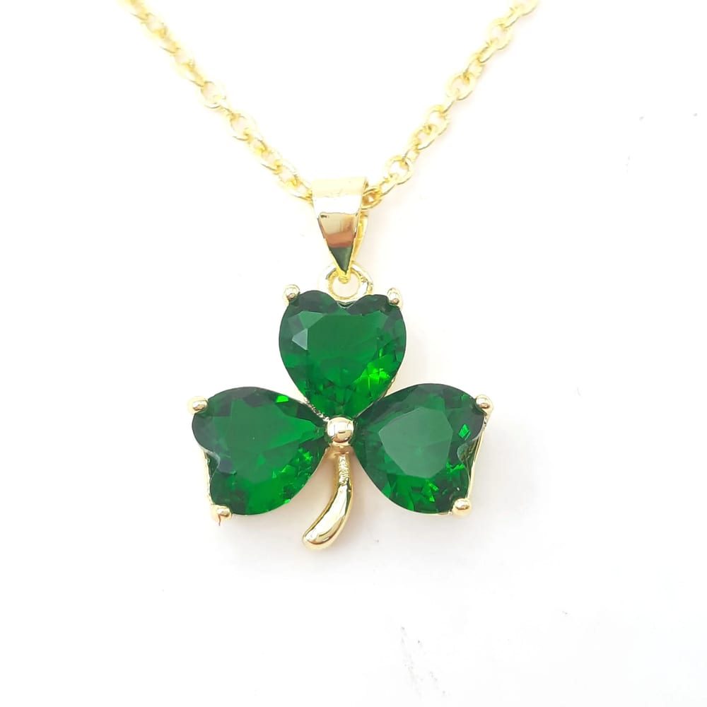 SXS Three Leaf Clover Pendant Necklace Gold Plated Necklace For Women Pendant Necklaces