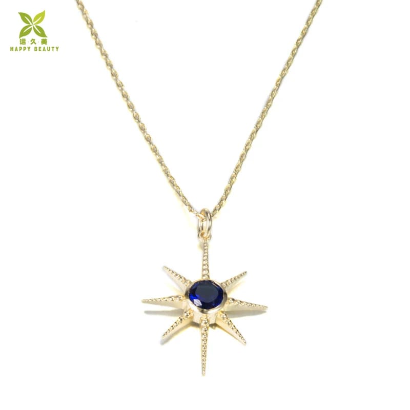Fashion Personality Design Sun Flower Shaped Pendant Necklace Pendant Necklaces