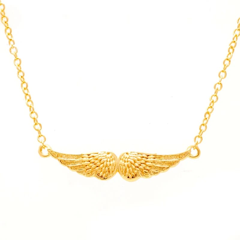 Gold Plated Necklaces Fashion Angel Wing Pendant Jewelry Pendant Necklaces