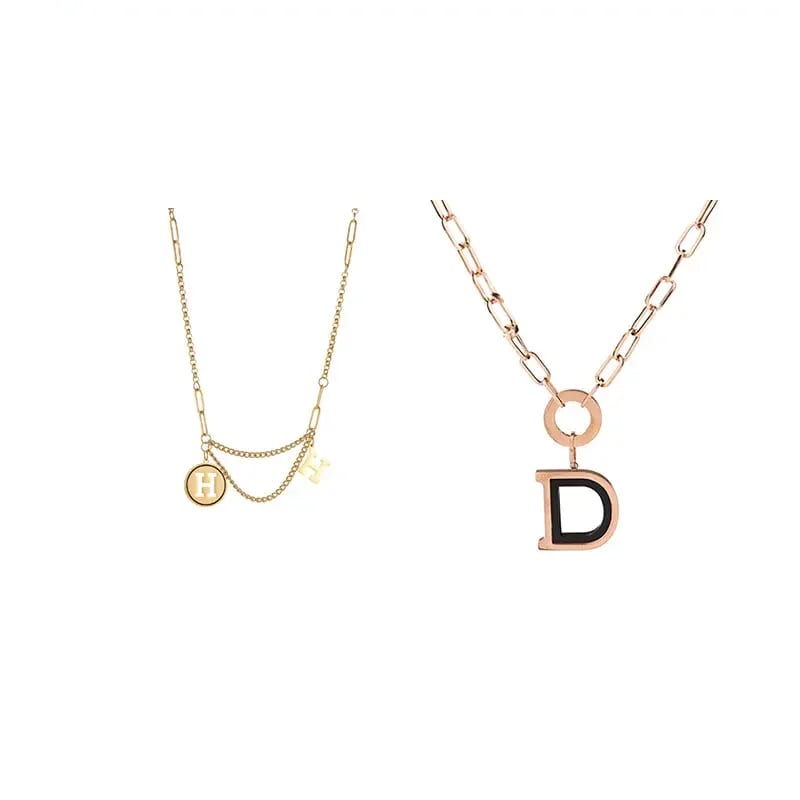 New Design Best Hot Selling Customized Letter Jewelry Necklace Wholesale Cheaper Long Necklaces For Men Women Pendant Pendant Necklaces