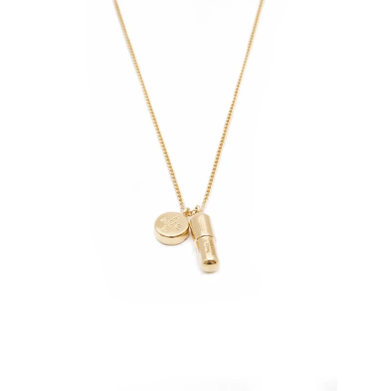 Custom Stainless Steel Jewelry Fashion Pill Pendant Necklace Pendant Necklaces