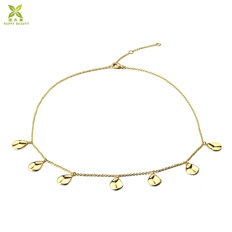 Personalized Disk Necklace Dainty Circle Tags Coin With Custom Initials In 14k Gold Chokers and Collars