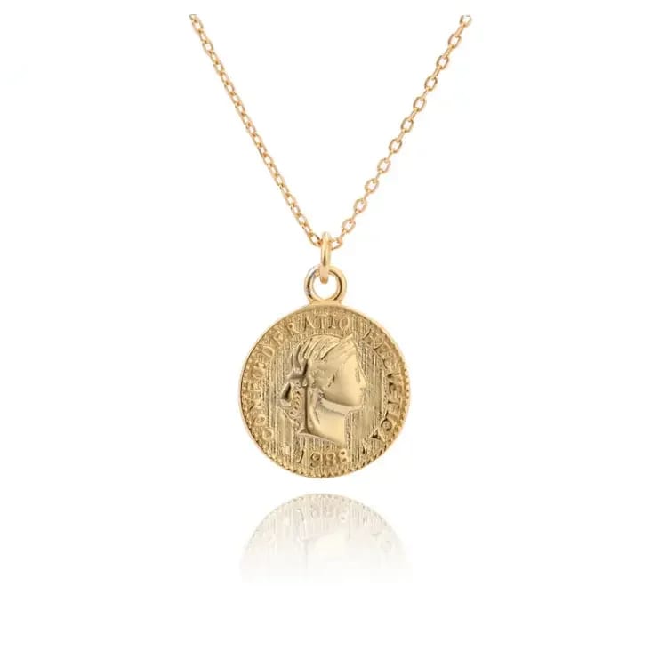 Fashion 925 Silver Coin Charm Necklace,Latest Coin Pendant Necklace Designs Pendant Necklaces