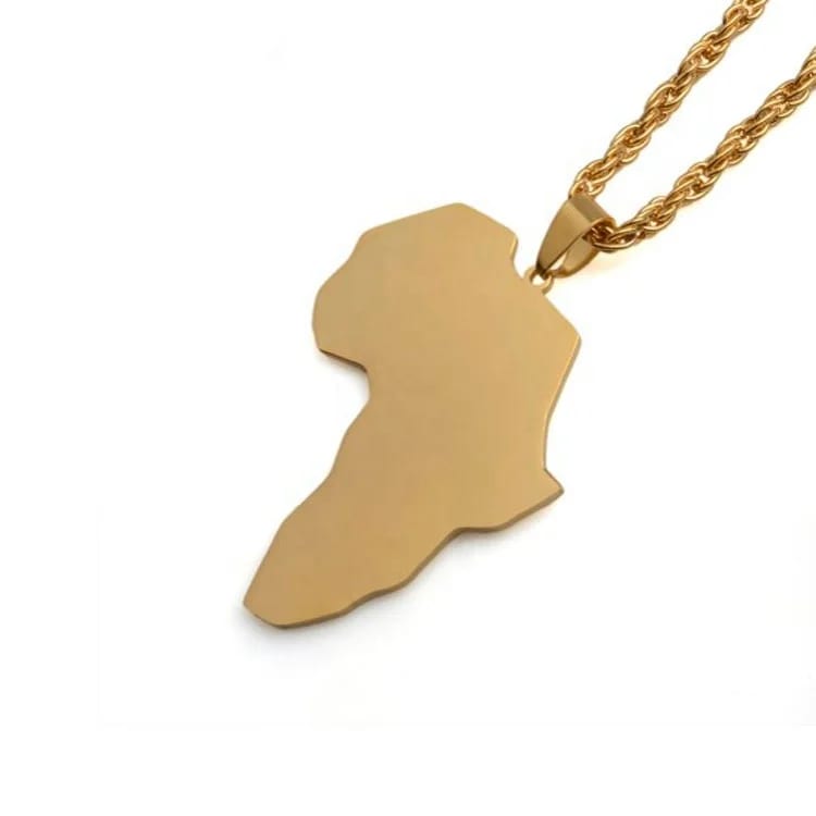 Custom African Pendant Necklaces Africa Map Pendant Necklace Jewelry Map Necklace