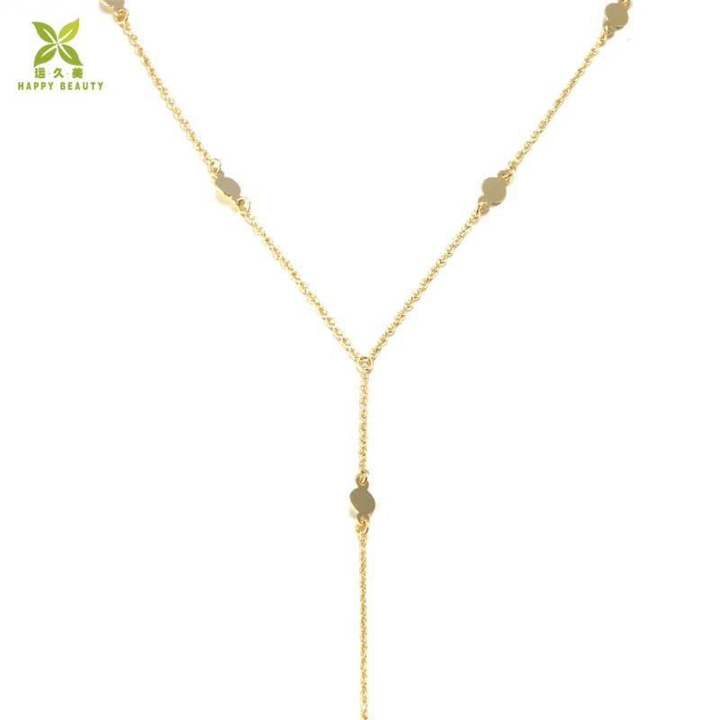 Fashion New Designs Y Shape Extend Chain Necklace Lariat Necklaces