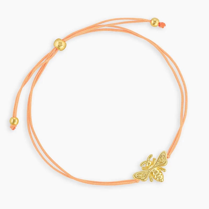 New Design Palm Tree Bee Heart Eye Charm Design Neon Pink Green Blue Orange Braided Wax Cord Adjustable Bracelet Bracelet