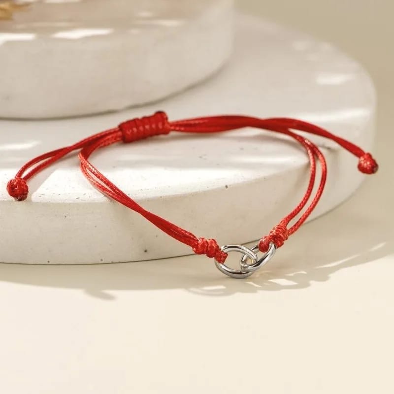 Wholesale 18k Gold Plated Stainless Steel Adjustable Braided Rope Friendship Bracelet Set For 2 Bracelet