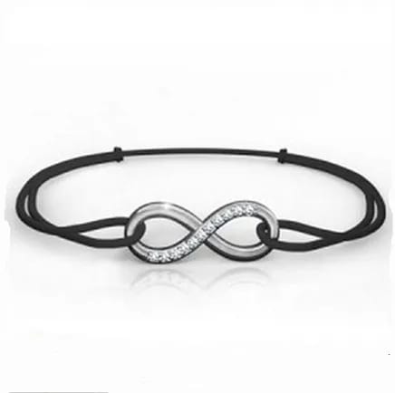 Leather Bracelet,Personalized Infinity Bracelet,Infinity Symbol Jewelry Bracelet