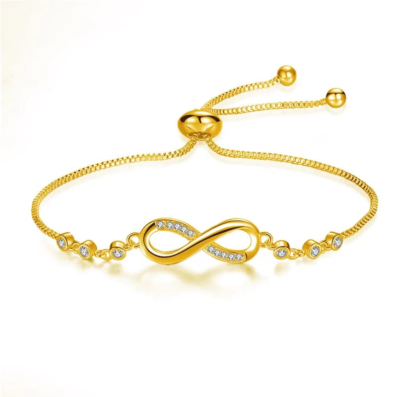 Adjustable Infinity Heart Bracelet For Mother’s Day Gift Bracelet