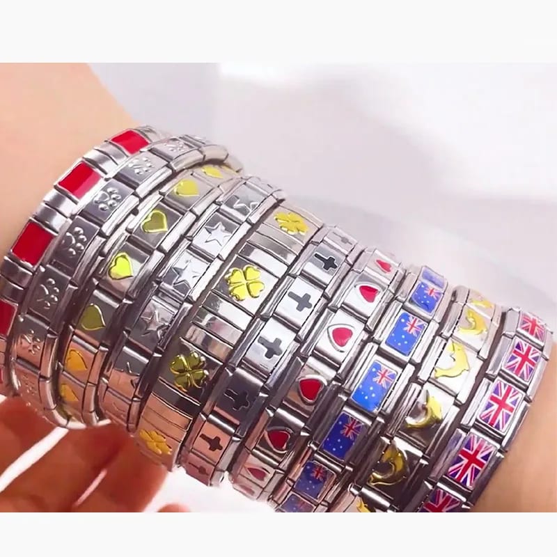 Classic Fashion More Styles Ialian Charms Llinks For Bracelets Stainless Steel Italian Charm Bracelet Llinks For Men Women Bracelet