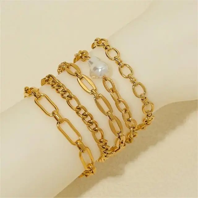 Minimalist Multiple Hollow Out Stainless Steel Bracelets High Quality Women’s Jewelry Bracelet