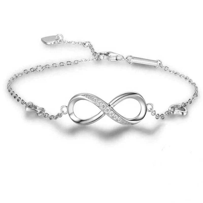 SXS JEWELRY Luxury Popular 925 Sterling Silver Infinity Friendship Bracelets For Best Friend Bracelet
