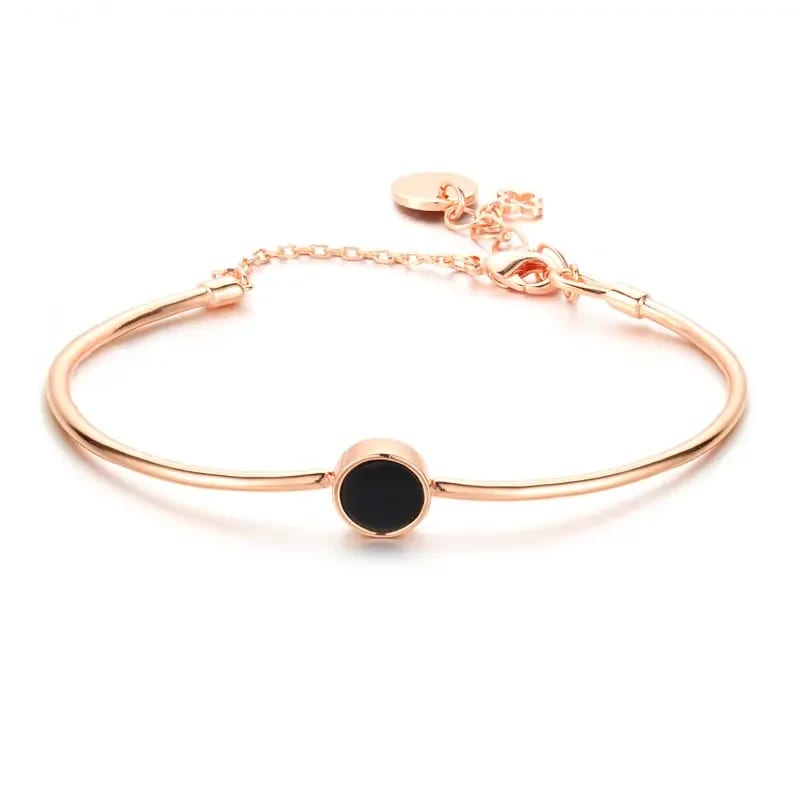 Customized Rose Gold Plated Enamel Bracelet For Women Bracelet