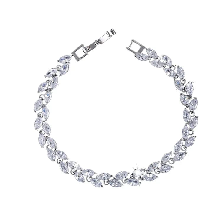Zircon Jewelry Bracelet,Fashion Fancy Silver Hand Chain Bracelet Design Bracelet