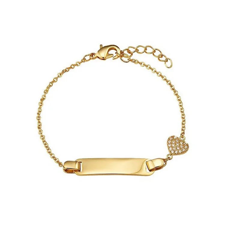 925 Sterling Silver Baby Bar Bracelet Jewelry For Children Bracelet