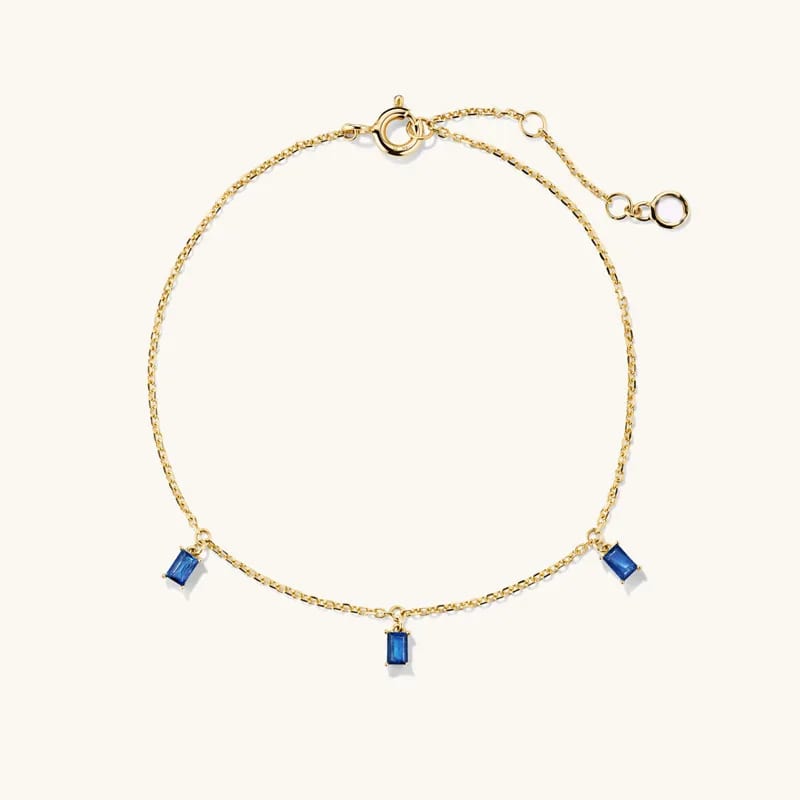 New Arrival Fashion Fine Jewelry Baguette Gemstone Bracelet For Women Bracelet