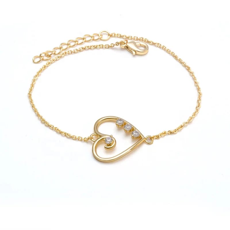 Factory Direct Sale Good Luck Druzy Cicret Accessories Charm Heart Bracelet Bracelet