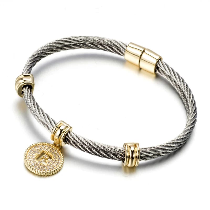 Stainless Steel Magnetic Buckle Bracelet Cable Clasp Bracelets Jewelry Wholesale Bracelet