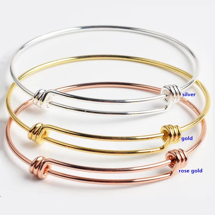 Hot Sell Adjustable Wrapped Wire Bangle Bracelet Bracelet