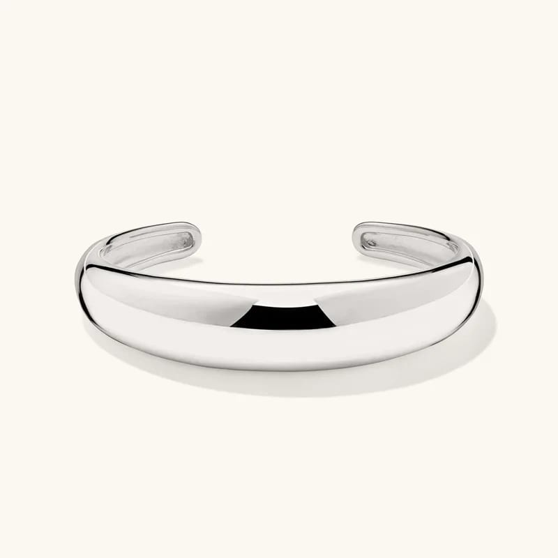 Classic Dome Cuff Bracelet Personalized Fashion Blank Chunky Open Cuff Bangle Bracelet For Women Jewelry Bracelet
