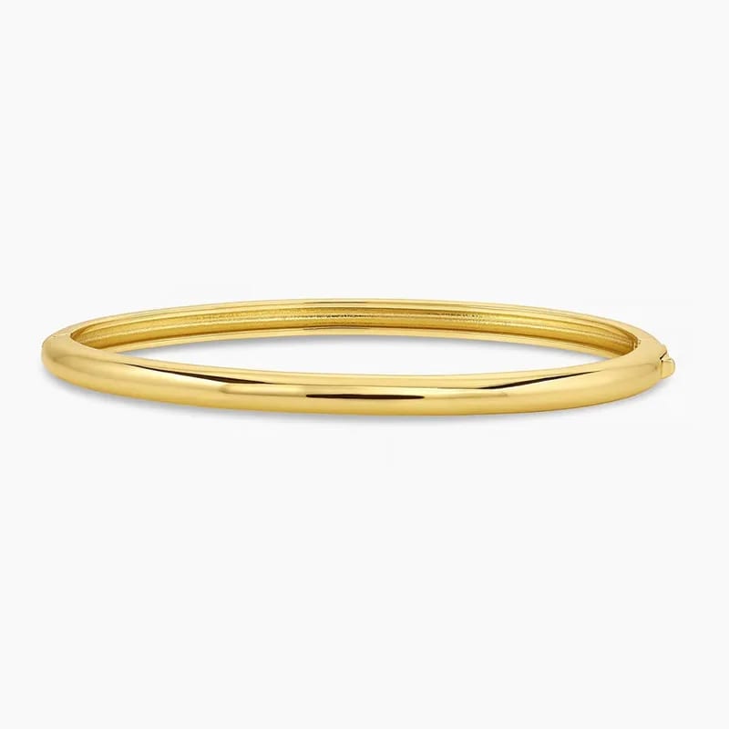 Fashion Jewelry Lightweight 18k Gold Plated Stacking Cuff Bangle Bracelets For Women Bracelet
