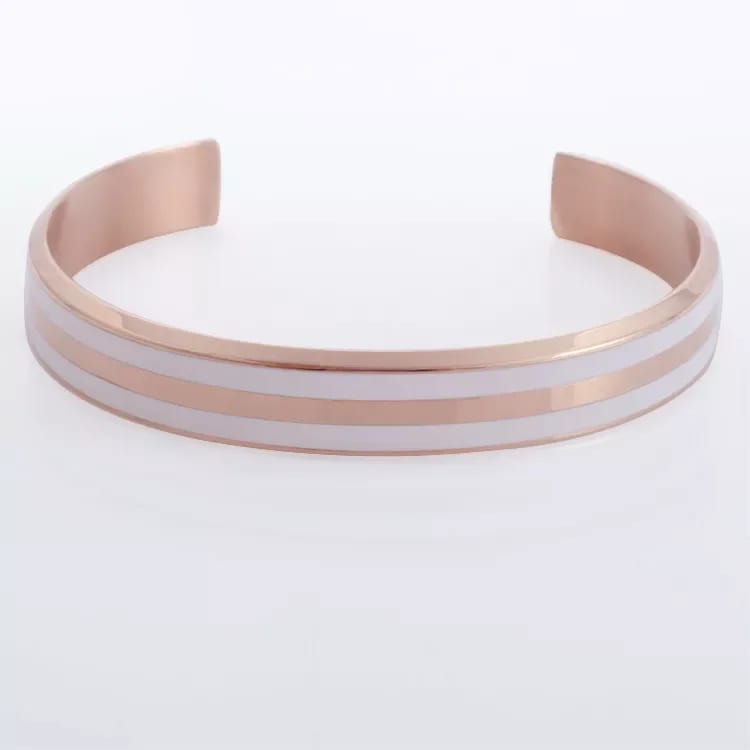 China Factory Wholesale Custom 316l Stainless Steel Jewelry Enamel Cuff Bangle Bracelet Bracelet