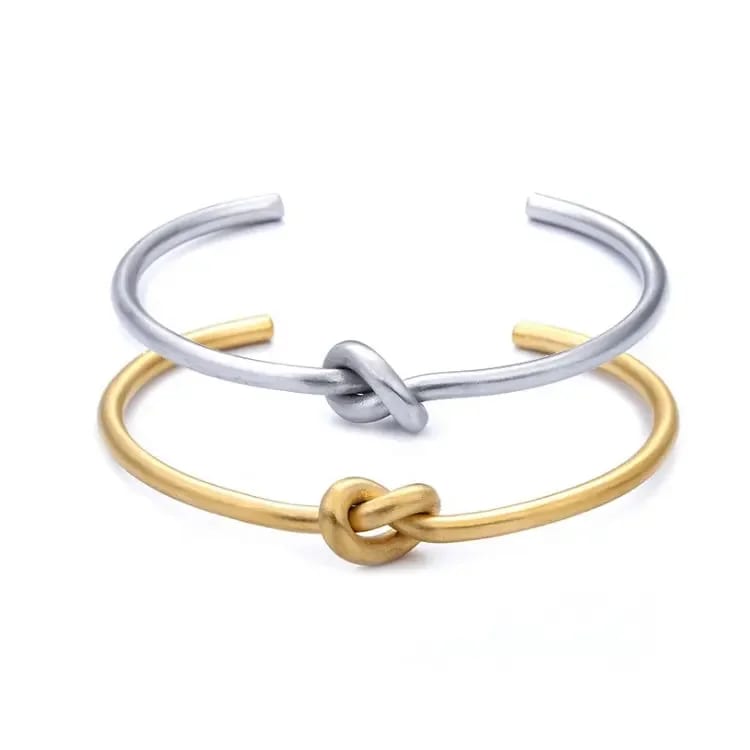 Modern SXS Knot Women Bracelet Logo Cuff Bracelet,361l Stainless Steel Gold Bracelet Bracelet