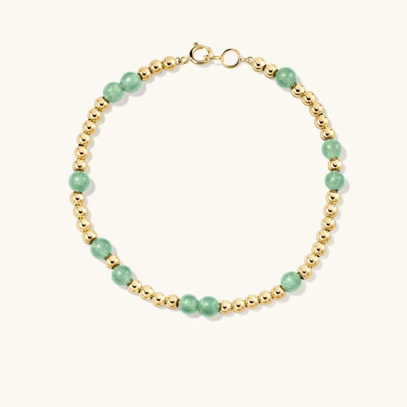 Newest Design High Quality Bold Spheres Natural Gemstone Beaded Bracelet Bracelet