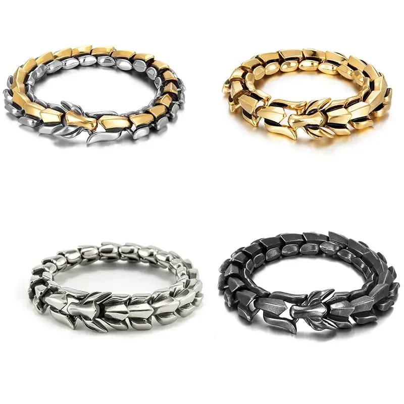 Custom Chunky Gold Plated Hip Hop Wholesale Animal Thick Cuban Chain Men Women Bracelet Classic Stainless Steel Chains Bracelet