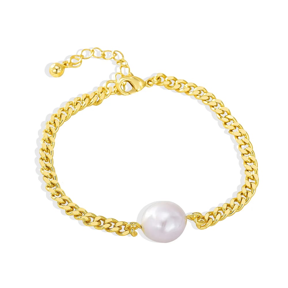 Manufacture Fashion Tiny Simple Saltwater Natural Freshwater Baroque Pearl Bracelet Bangle Jewelry Bracelet