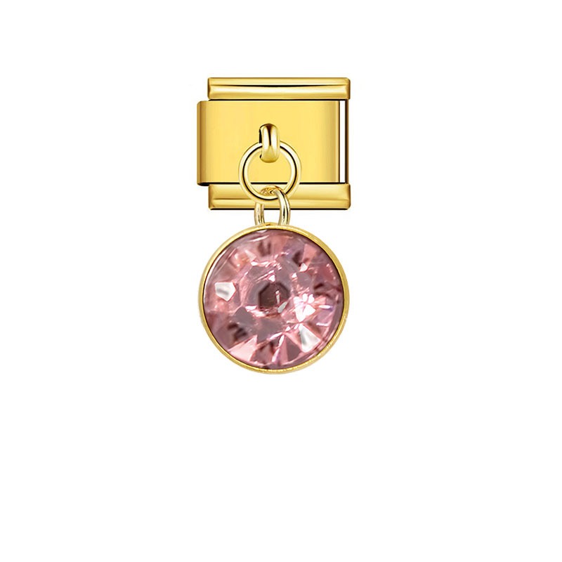Twelve star stone Italian modular charm style 04, DIY bracelet jewelry accessory
