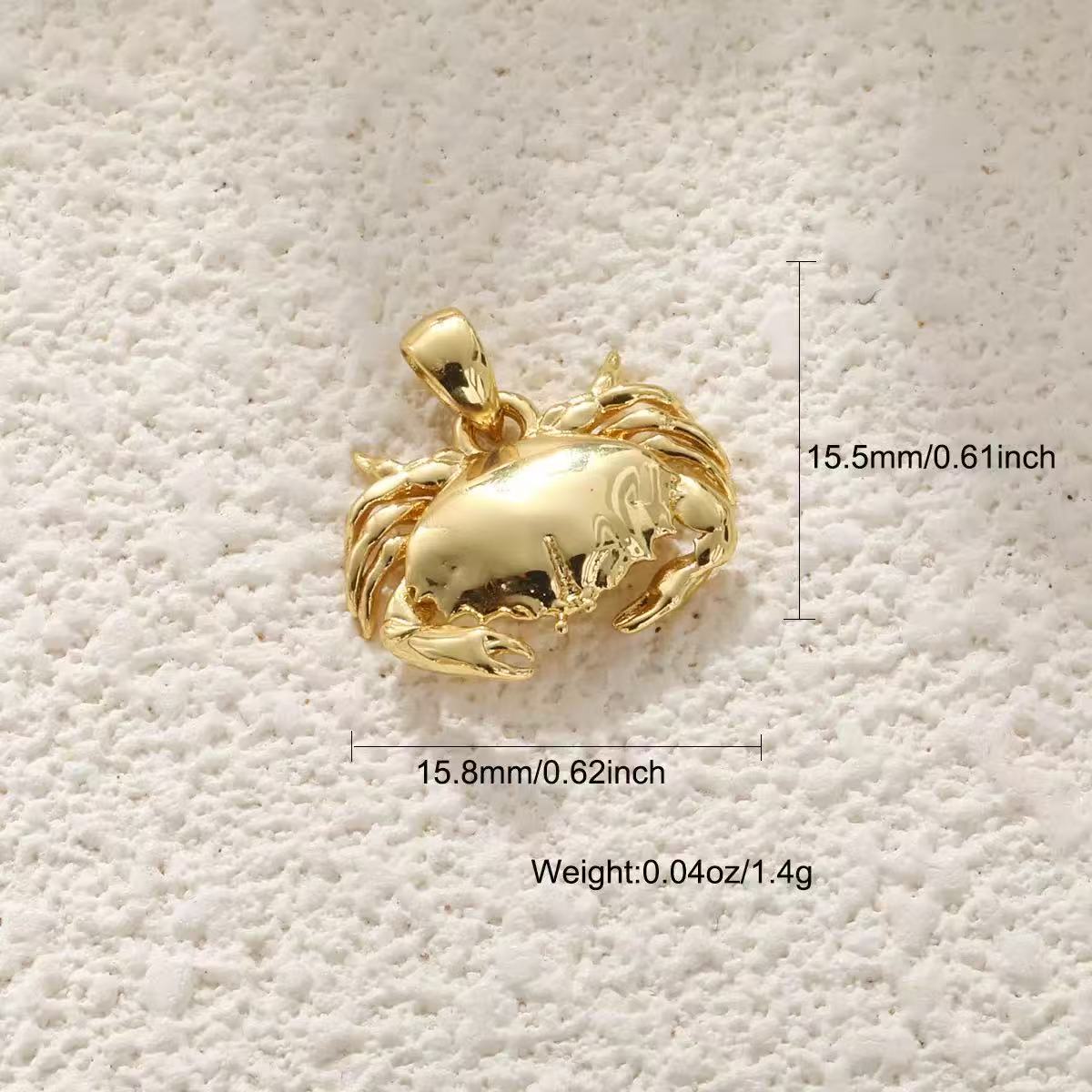 Ocean shell starfish conchar charm style 7, real gold plated copper pendant for DIY jewelry making