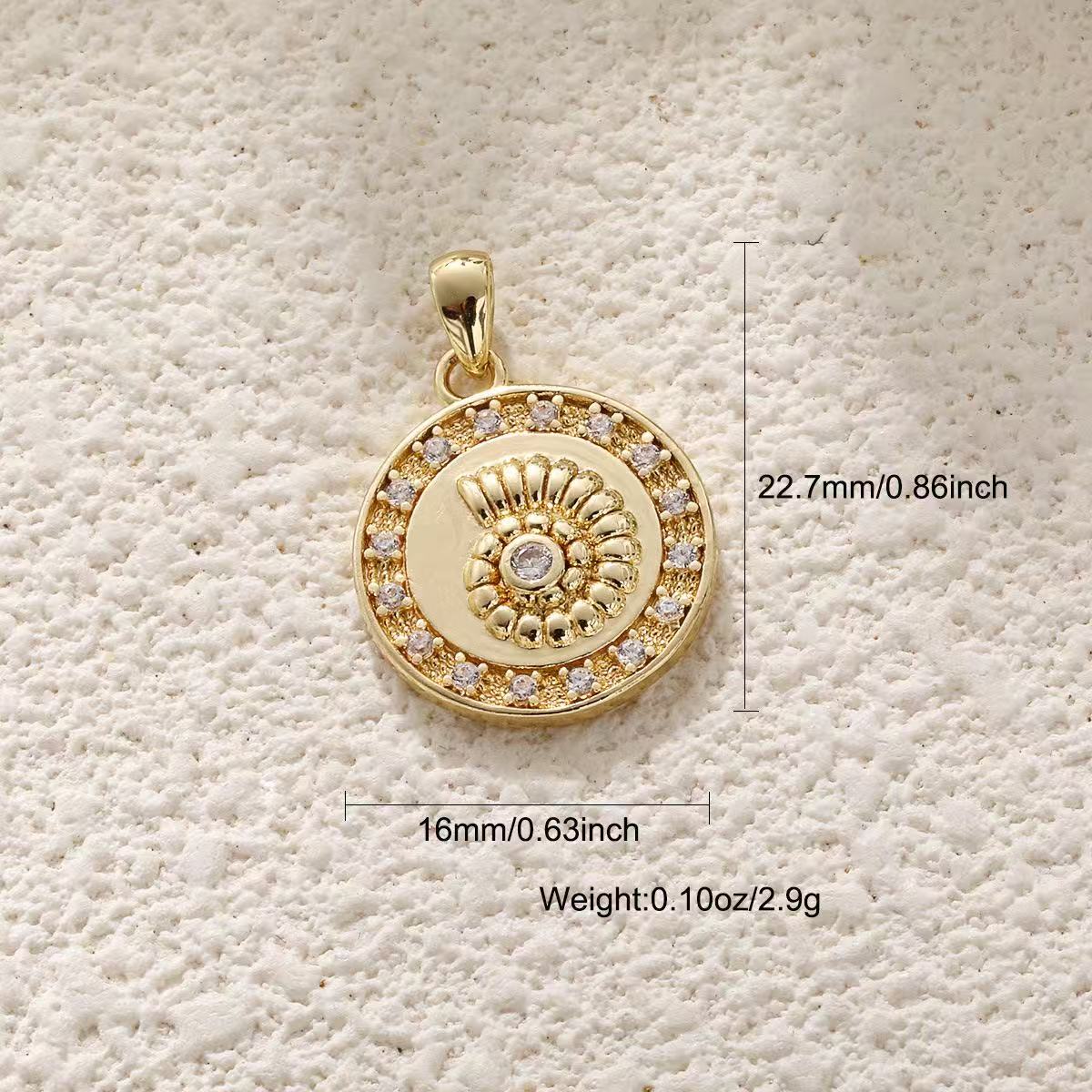 Ocean shell starfish conchar charm style 5, real gold plated copper pendant for DIY jewelry making