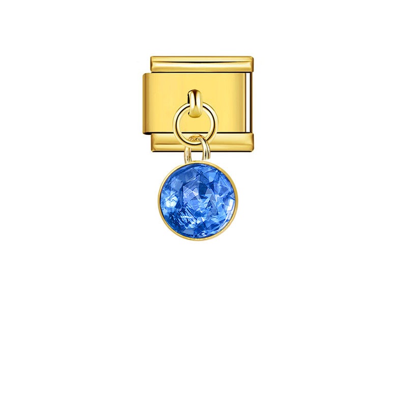 Twelve star stone Italian modular charm style 08, DIY bracelet jewelry accessory