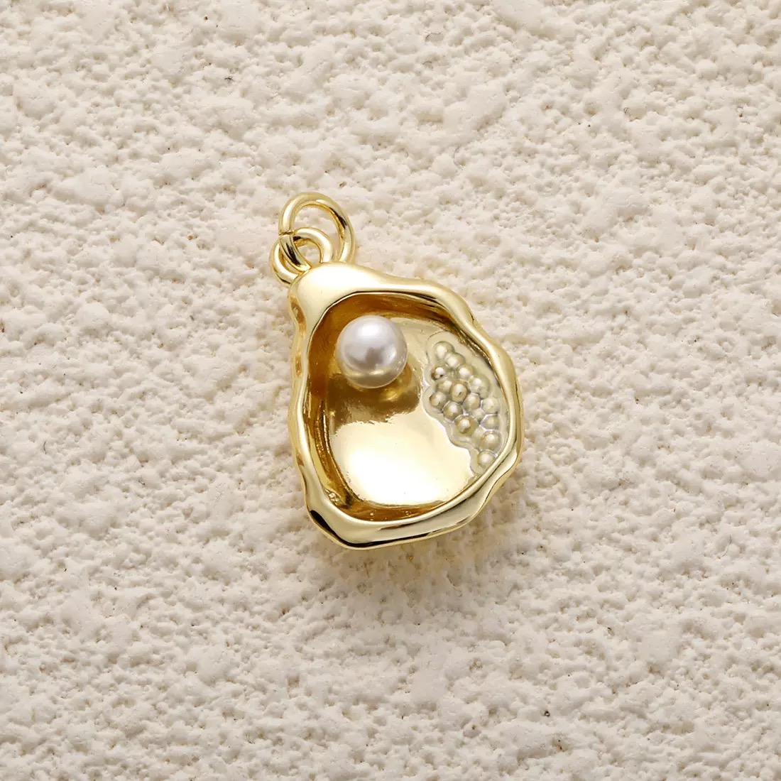 Ocean shell starfish conchar charm style 30, real gold plated copper pendant for DIY jewelry making