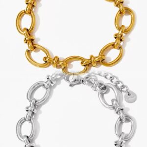 Retro heavy metal cross clasp bracelet made of stainless steel